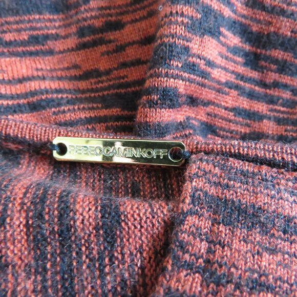 REBECCA MINKOFF Silk Cashmere Open Back Essef Sweater Dress Burnt Orange Size S - Picture 13 of 15